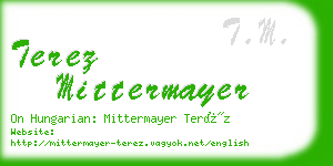 terez mittermayer business card